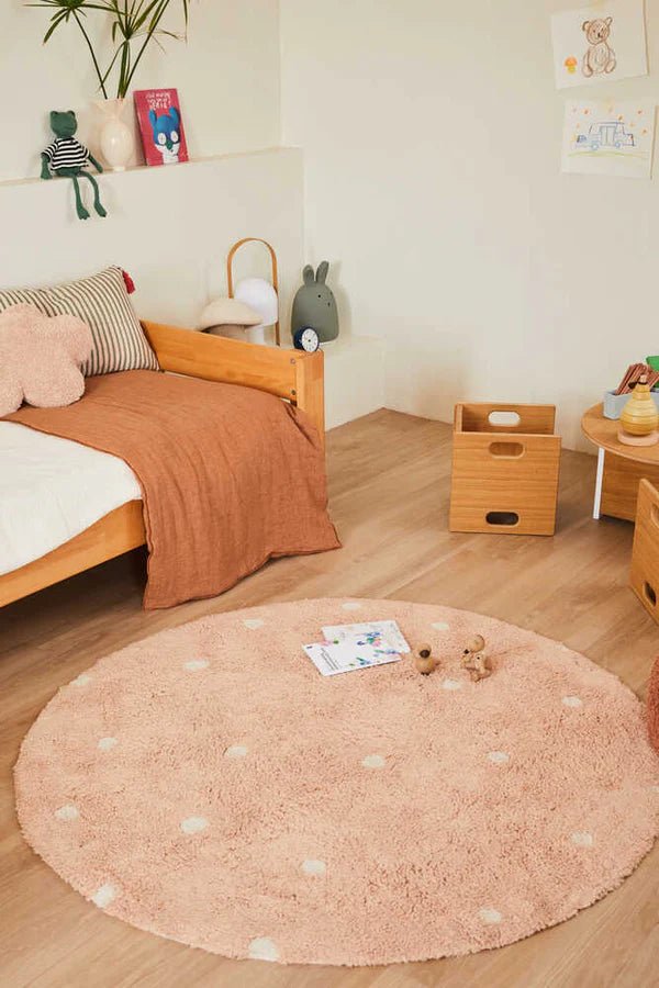 Washable Round Dot Rug by Lorena Canals - Maude Kids Decor