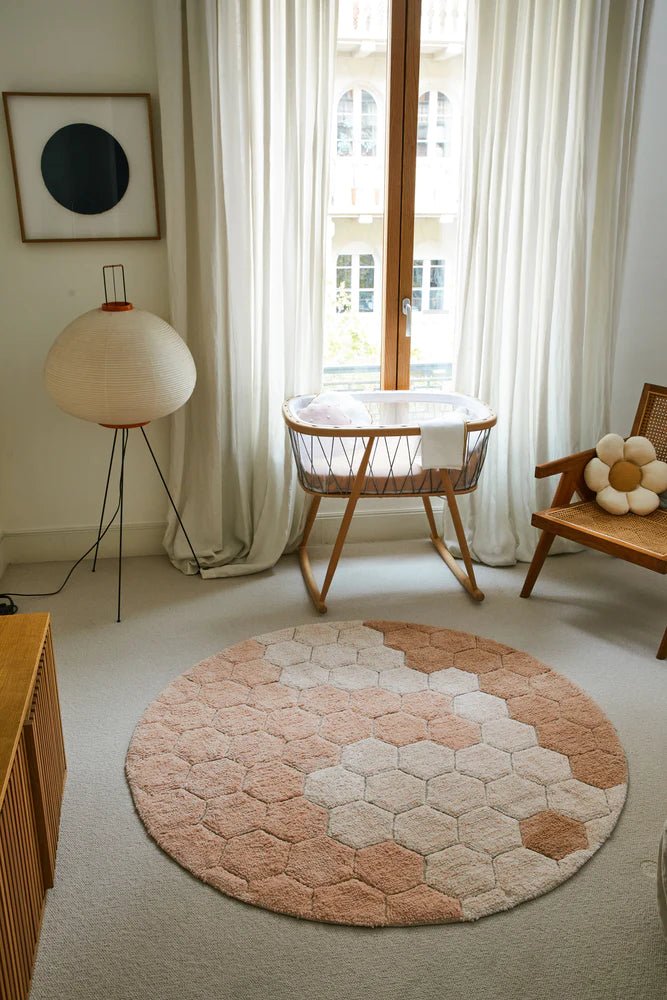 Washable Round Honeycomb Rug by Lorena Canals - Maude Kids Decor