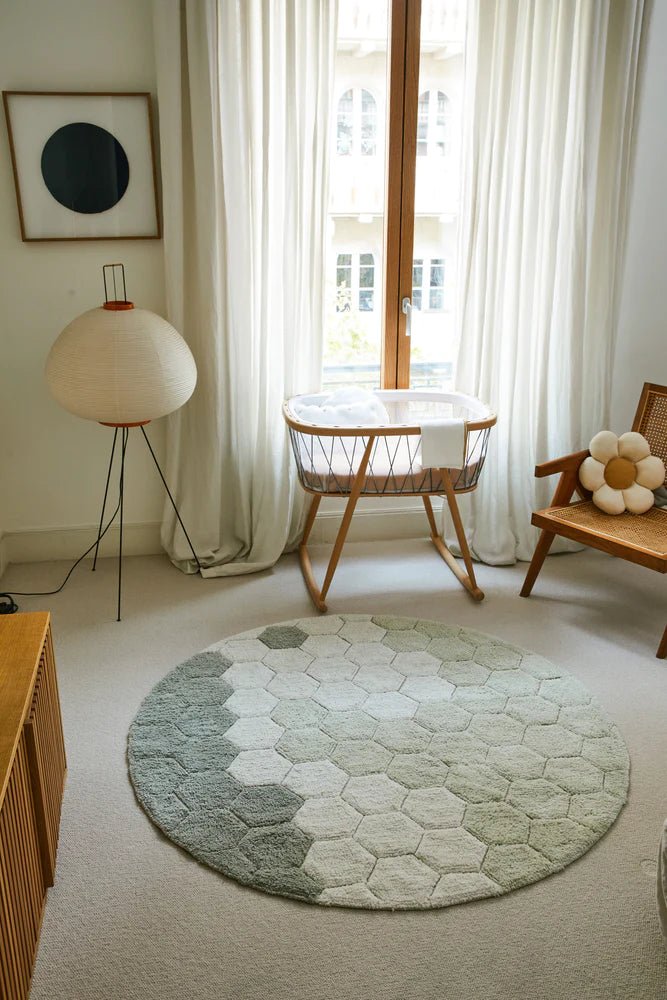 Washable Round Honeycomb Rug by Lorena Canals - Maude Kids Decor