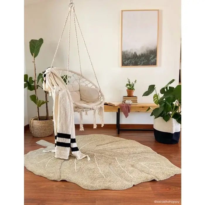 Washable Rug | Monstera Olive by Lorena Canals - Maude Kids Decor