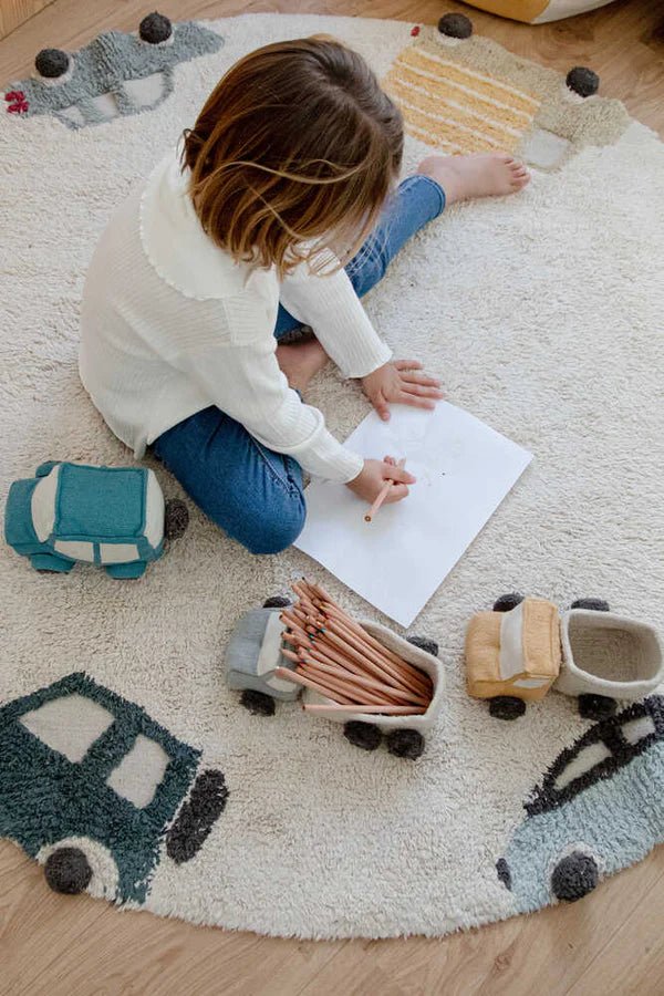 Washable Rug | Wheels by Lorena Canals - Maude Kids Decor