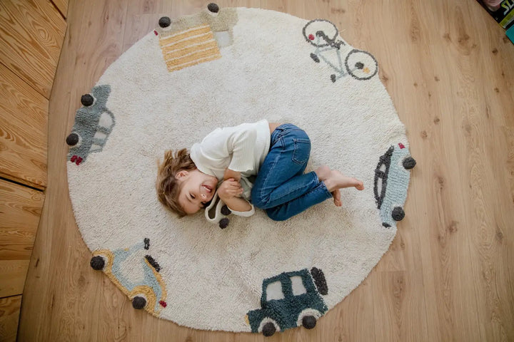 Washable Rug | Wheels by Lorena Canals - Maude Kids Decor