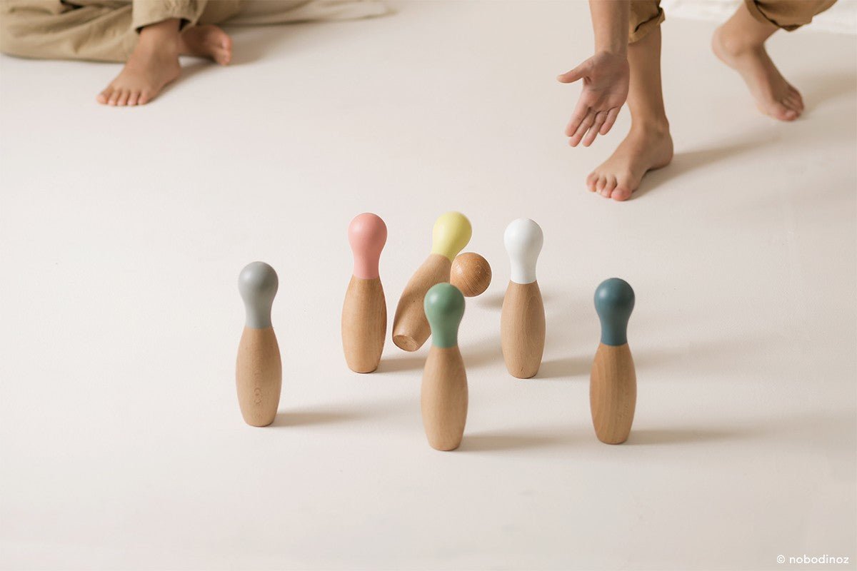 Wooden Bowling Set by Nobodinoz - Maude Kids Decor