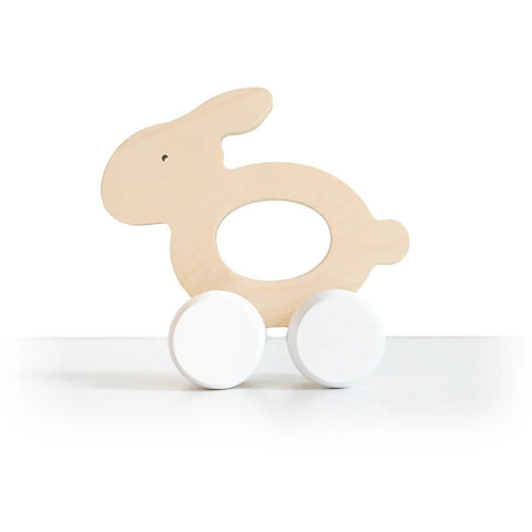 Wooden Bunny Rolling Toy by Briki Vroom Vroom - Maude Kids Decor