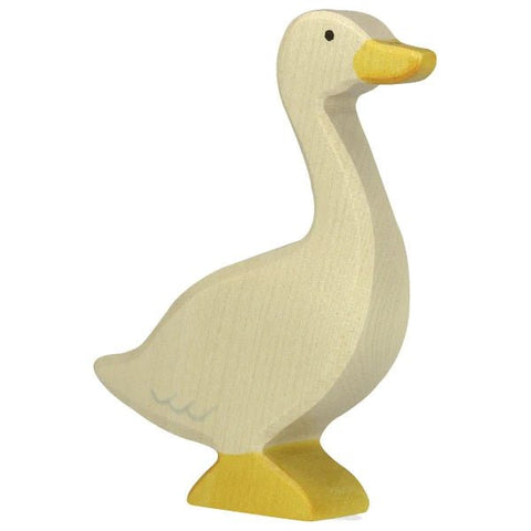 Wooden Goose Figurine | Standing by Holztiger - Maude Kids Decor