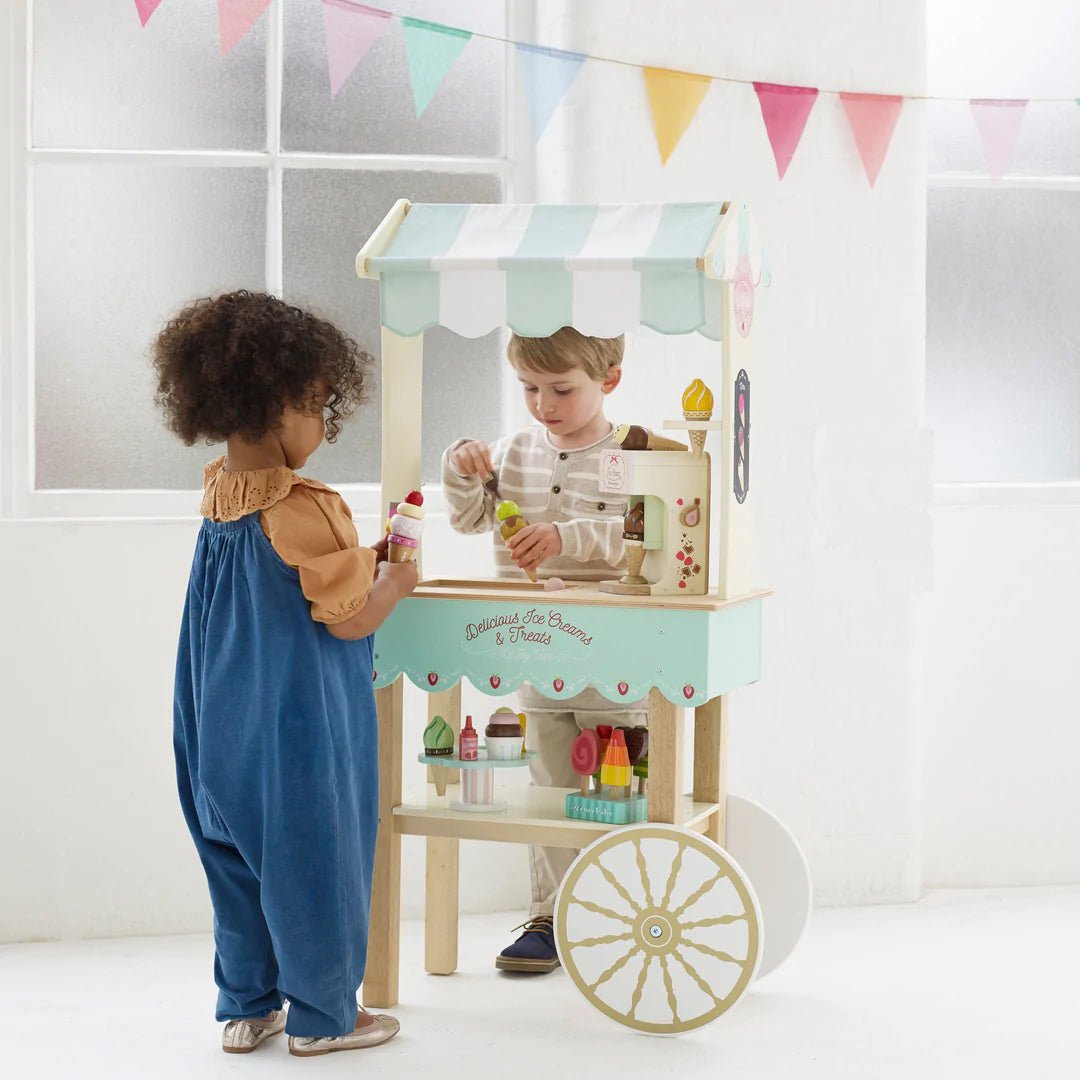 Kids wooden ice best sale cream cart