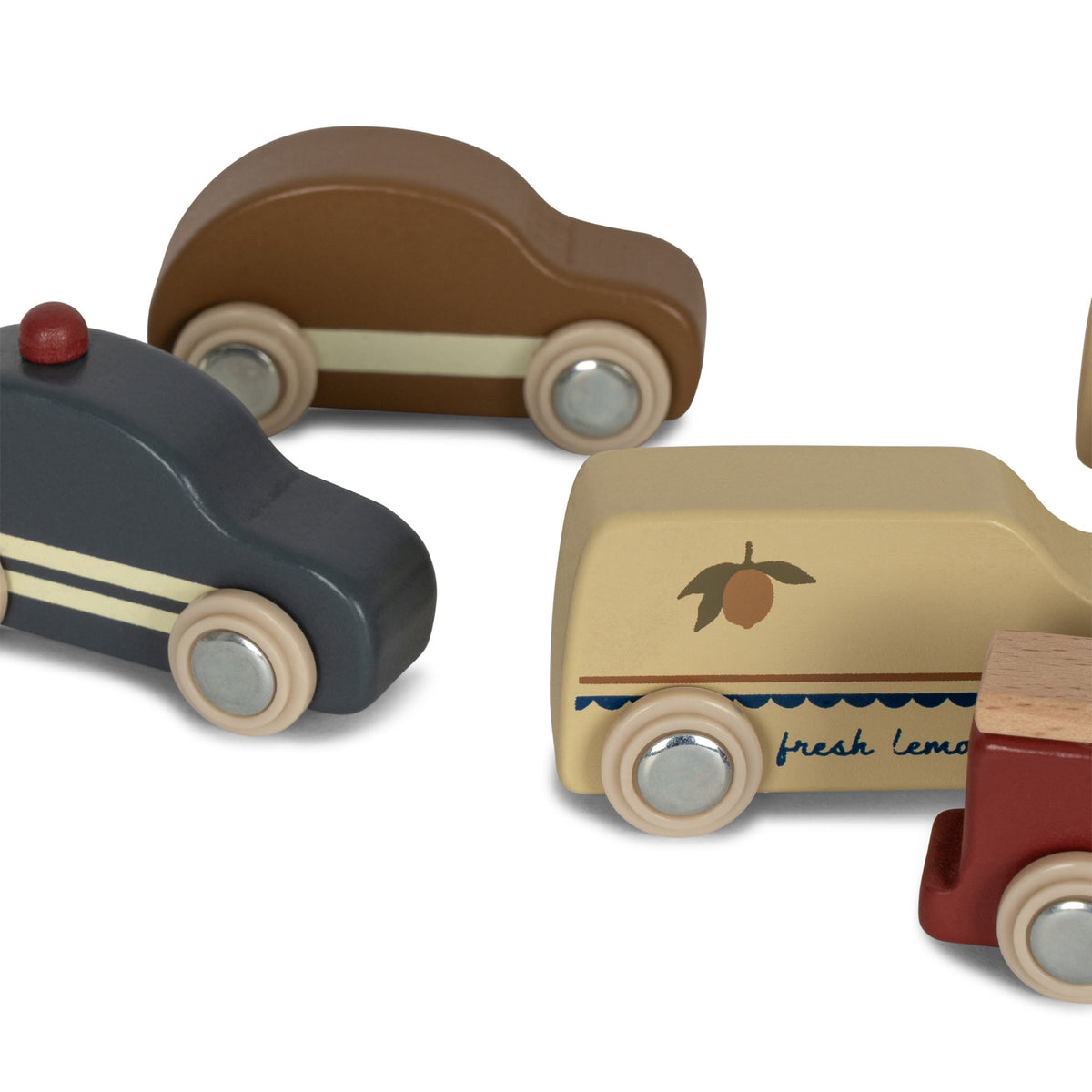 Wooden Mini Cars (9 Piece) by Konges Sløjd - Maude Kids Decor