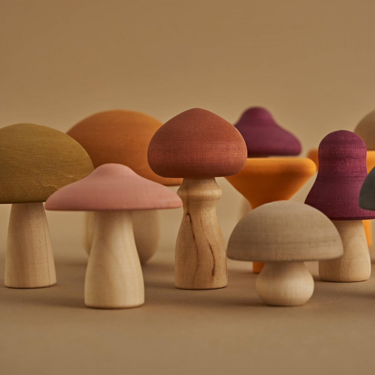 Wooden Mushrooms by Raduga Grez - Maude Kids Decor