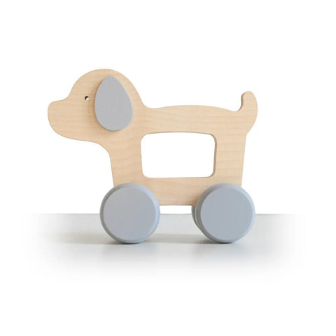 Wooden Puppy Rolling Toy by Briki Vroom Vroom - Maude Kids Decor