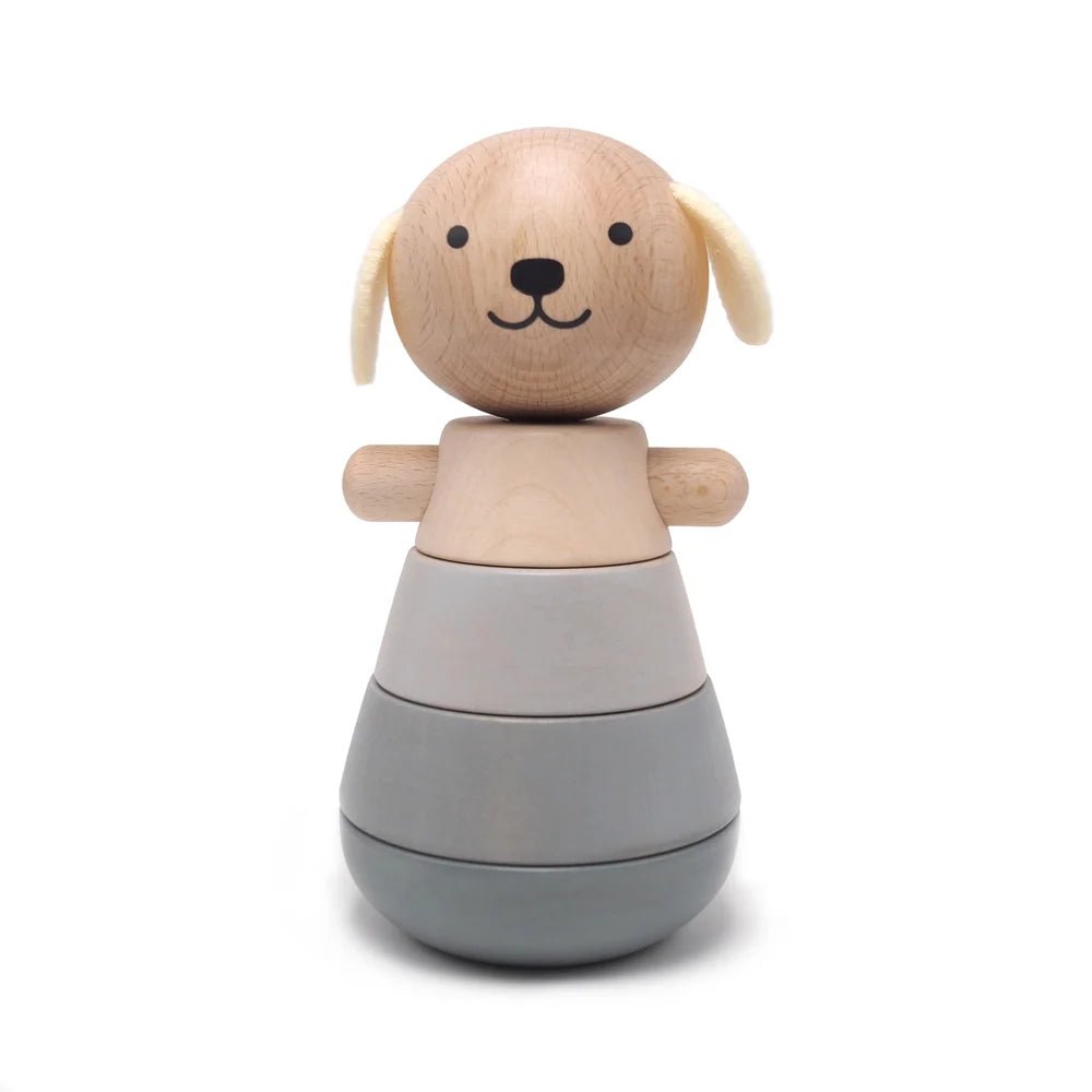 Wooden Stacking Dog by Briki Vroom Vroom - Maude Kids Decor