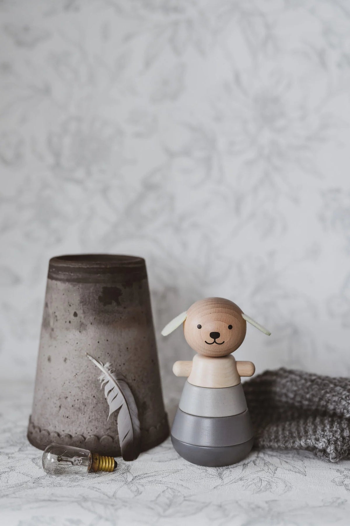 Wooden Stacking Dog by Briki Vroom Vroom - Maude Kids Decor