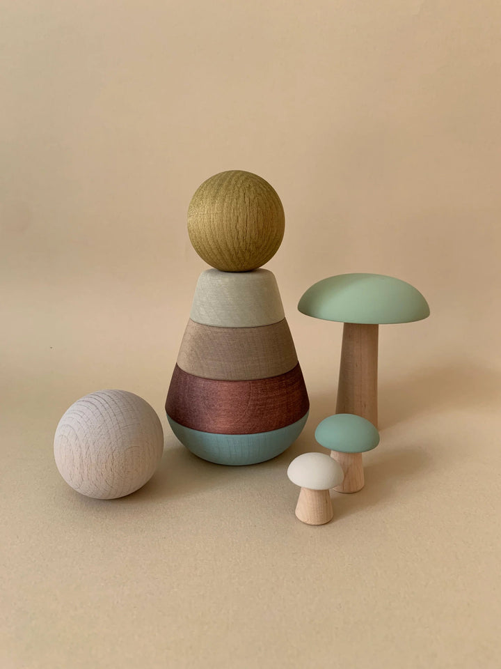 Wooden Stacking Tower by Briki Vroom Vroom - Maude Kids Decor