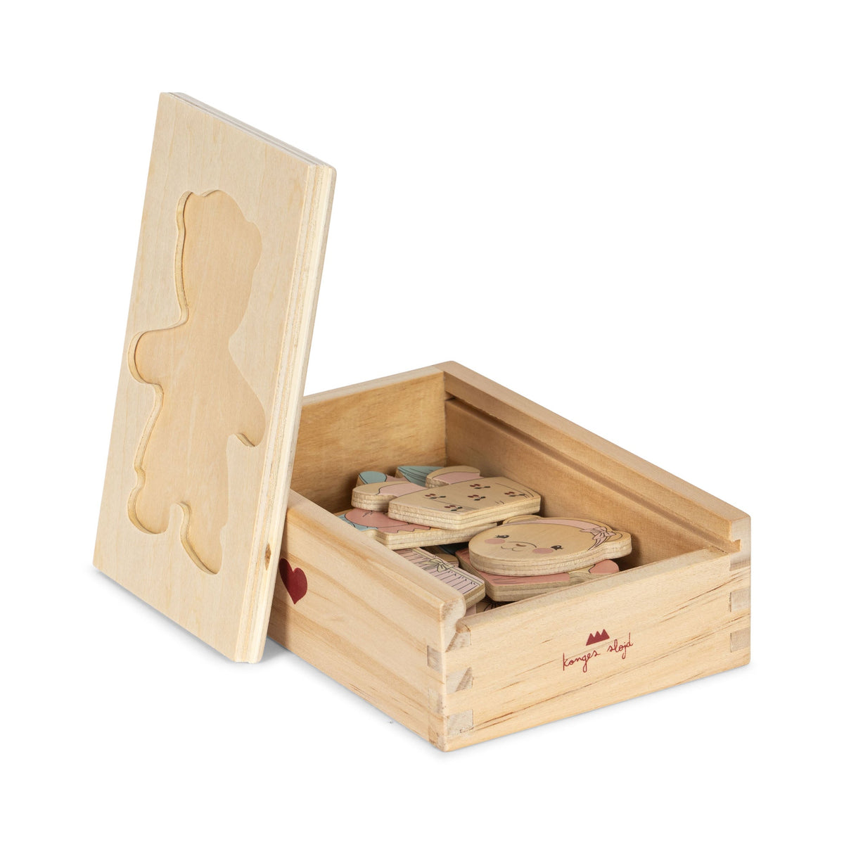 Wooden Teddy Dress Up Puzzle by Konges Sløjd - Maude Kids Decor